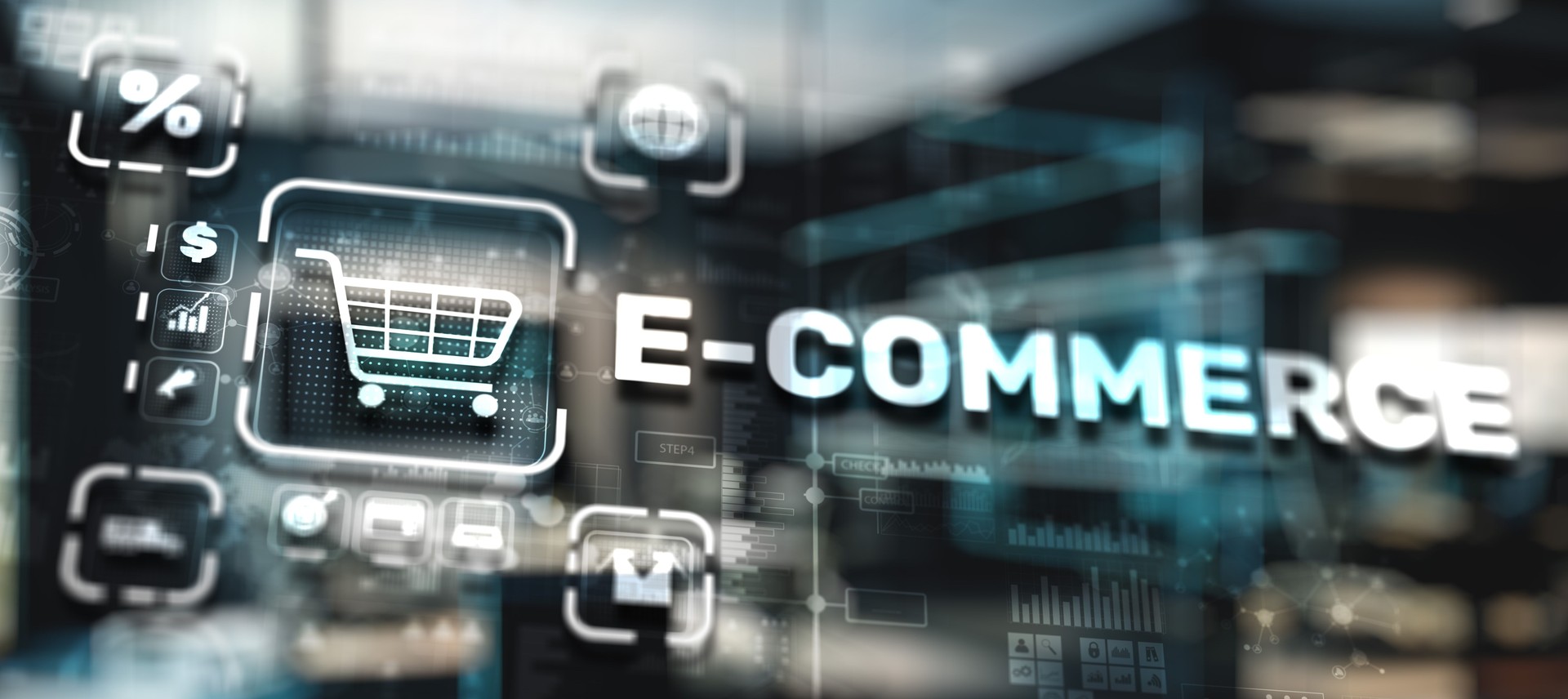 E-commerce Online shopping concept. Digital Marketing Online